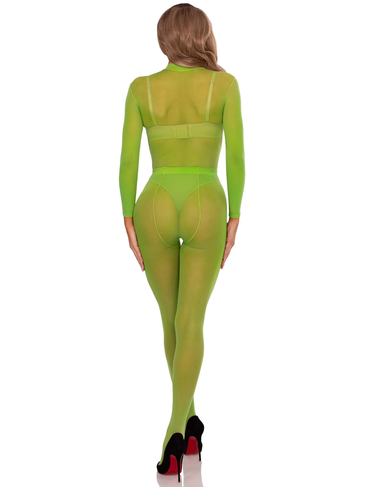 Snap Crotch Sheer Bodysuit Set