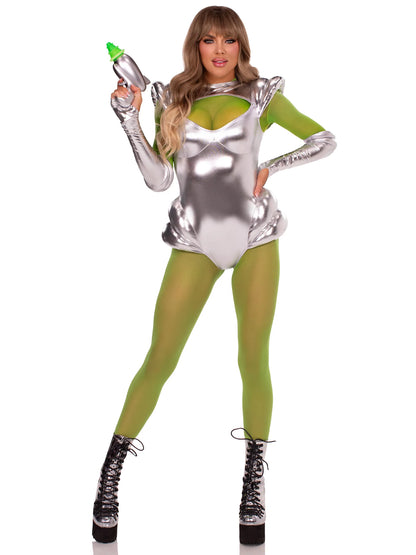 Snap Crotch Sheer Bodysuit Set