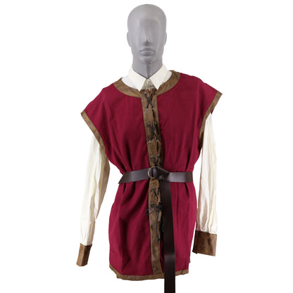 Lace-Up Medieval Tunic with Belt