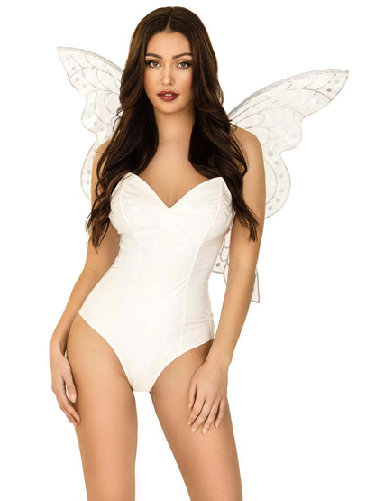 Iridescent Glitter Fairy Wings Flower Accent