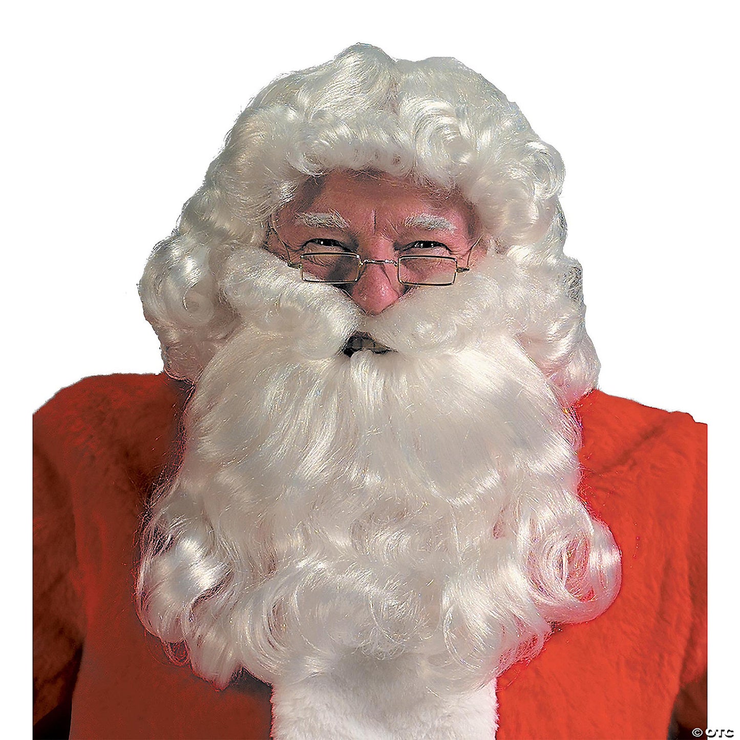 Deluxe Santa Curly Wig & Beard Set