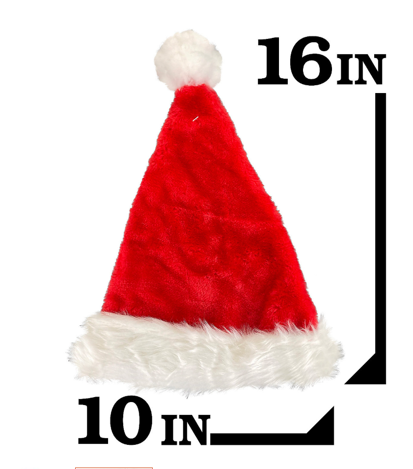 Red Plush Santa Hat
