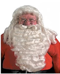 Deluxe Professional Santa Extra Full Wig & Beard Set