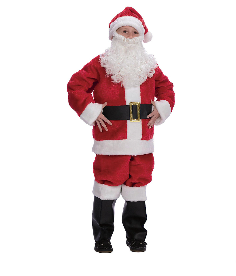 Kids Plush Santa Suit