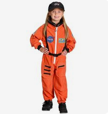Jr. astronaut Suit Orange w/Embridered Cap