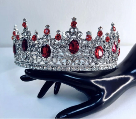 Crown Silver/Red