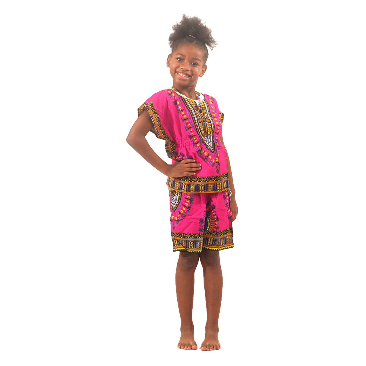 Children's Elastic Dashiki Set