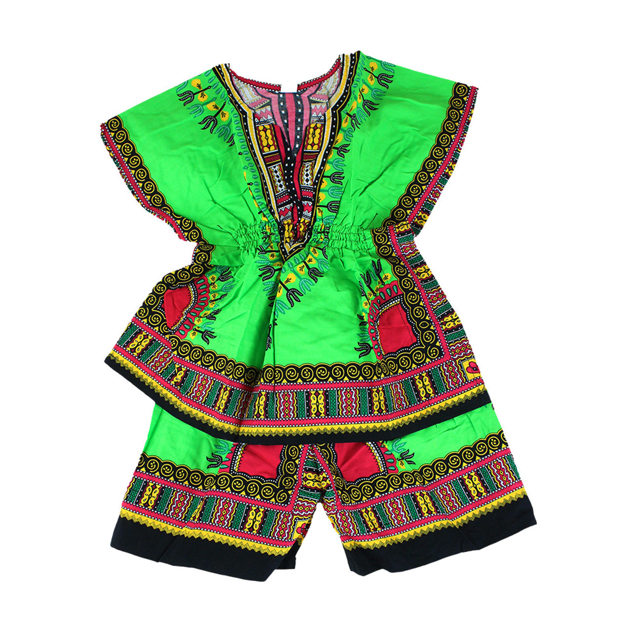 Children's Elastic Dashiki Set