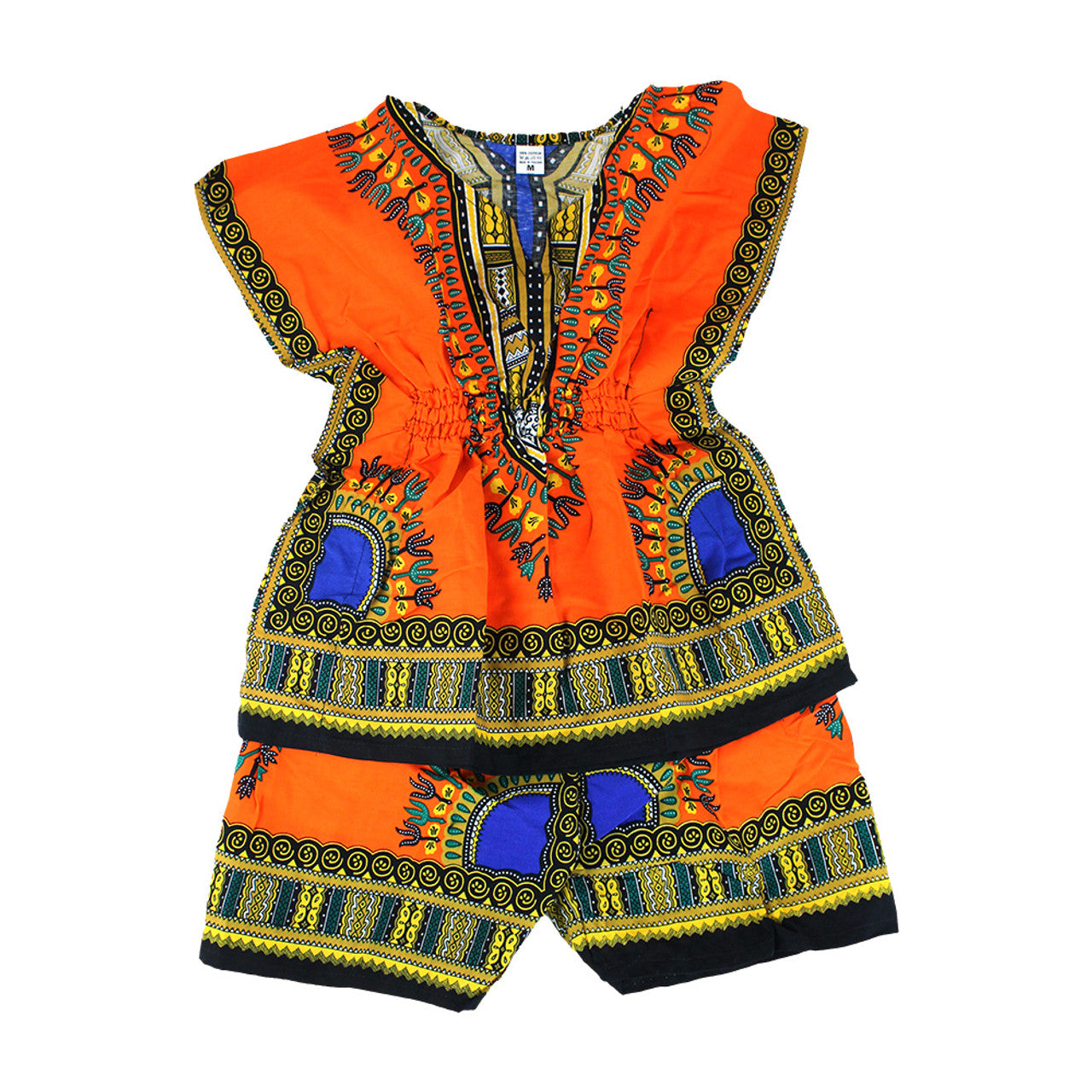 Children's Elastic Dashiki Set