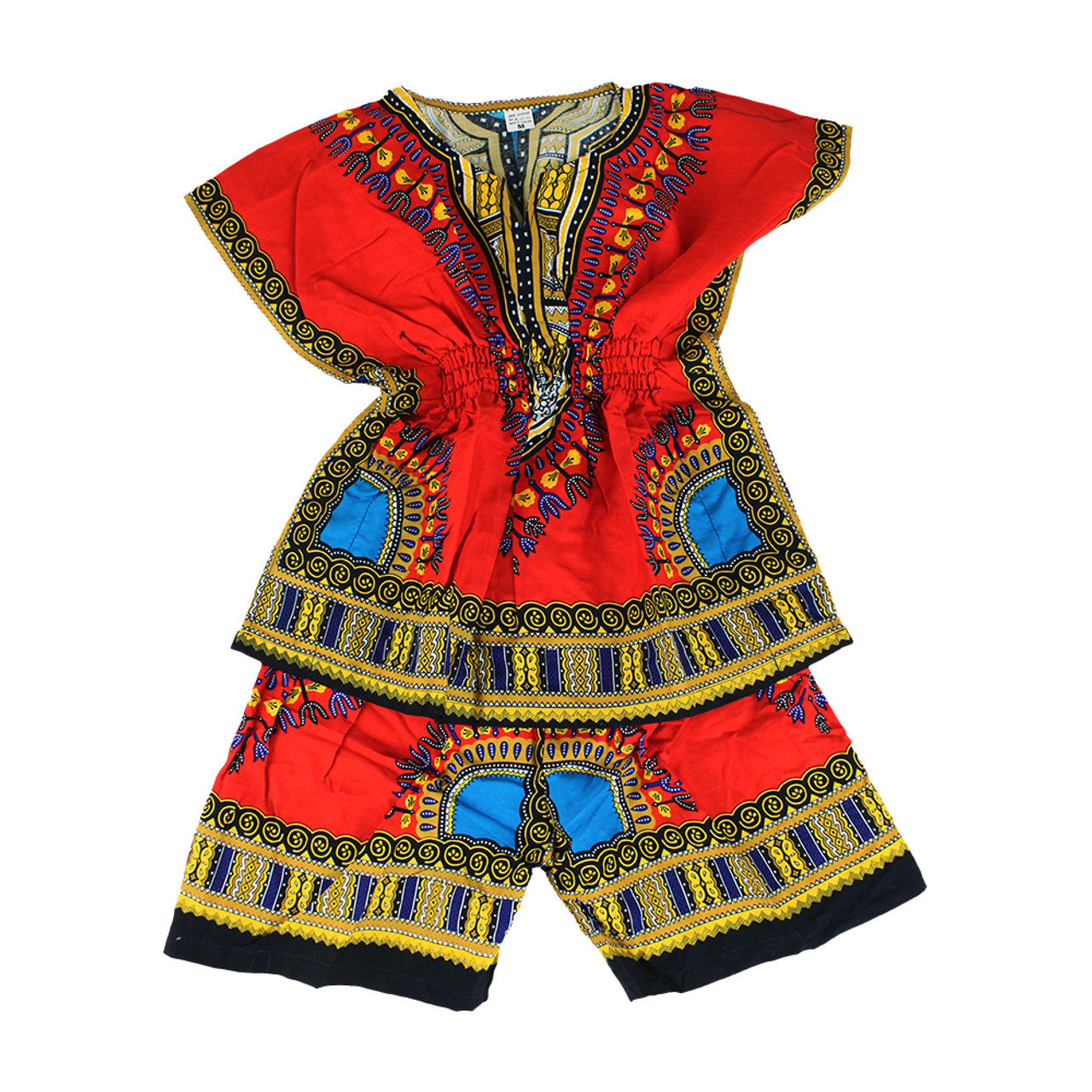 Children's Elastic Dashiki Set