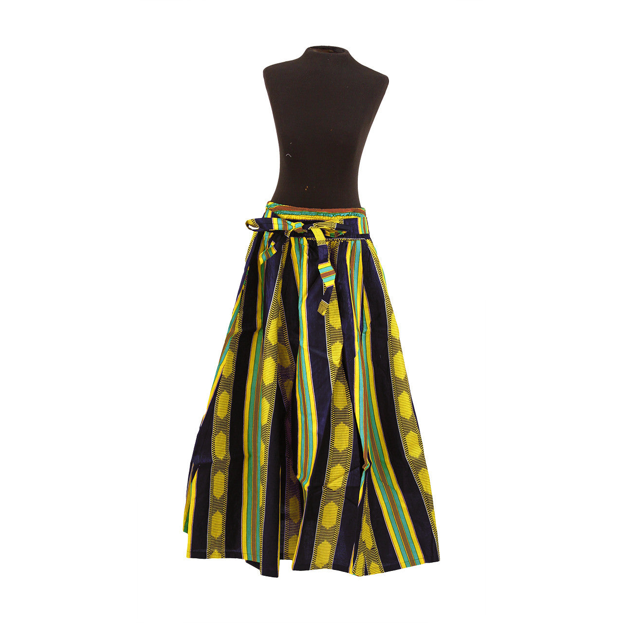 Ankara Print Long Skirt w/ Scarf