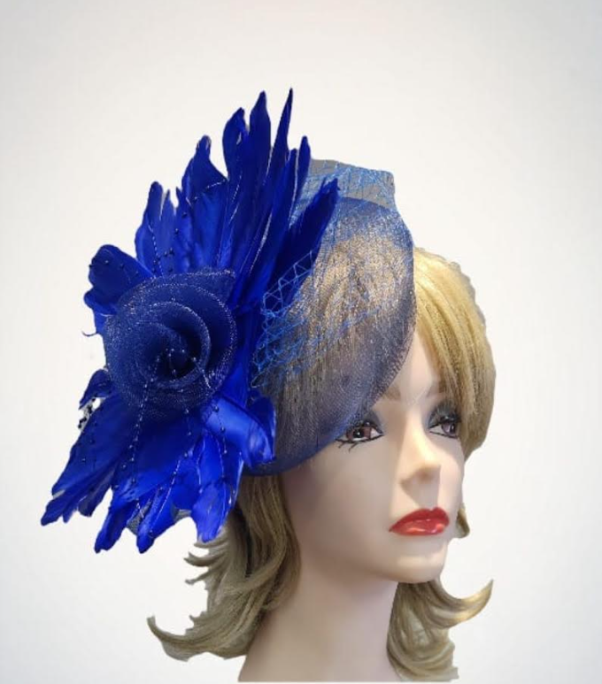 Dlx. Veil Feather Fascinator Headband