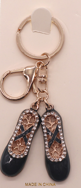 Ballerina Pointe Shoe Keychain