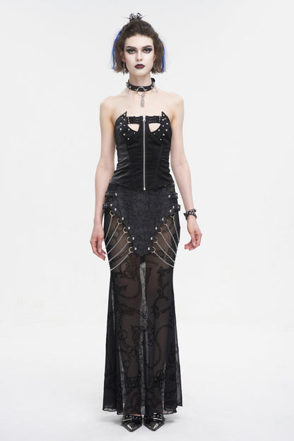 Gothic Punk Studded Corset Top
