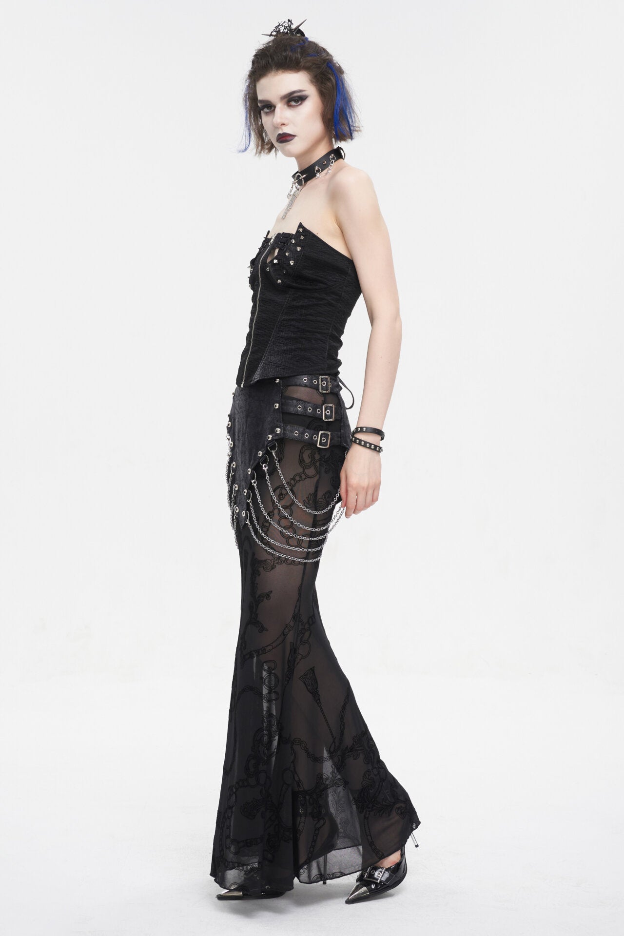 Gothic Punk Studded Corset Top