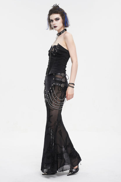 Gothic Punk Studded Corset Top