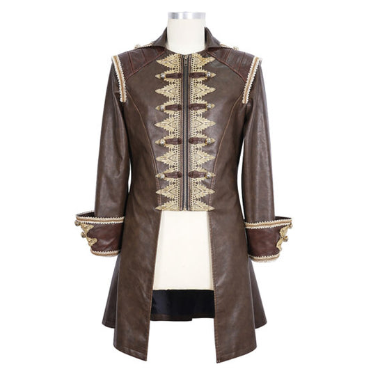 Brown Leather Waistcoat