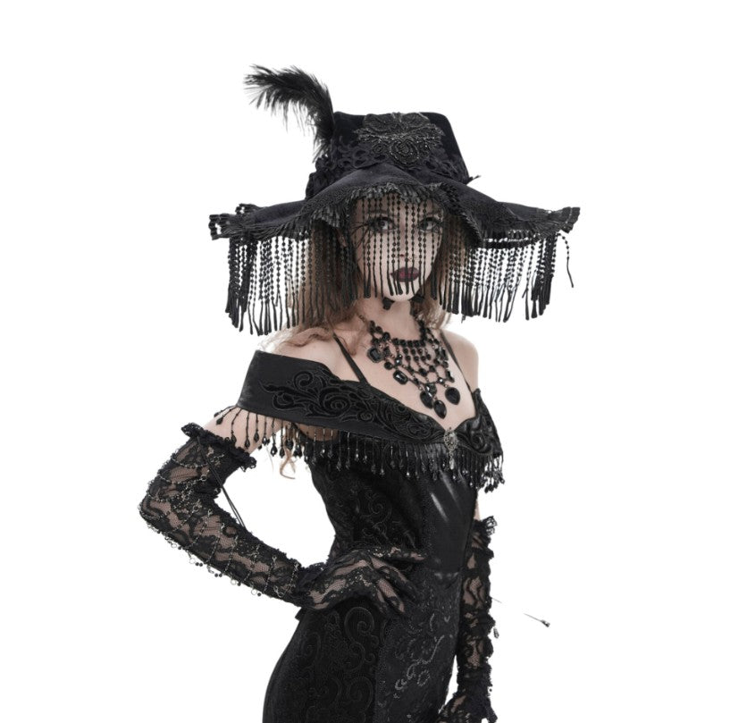 Black Victorian Witch Hat
