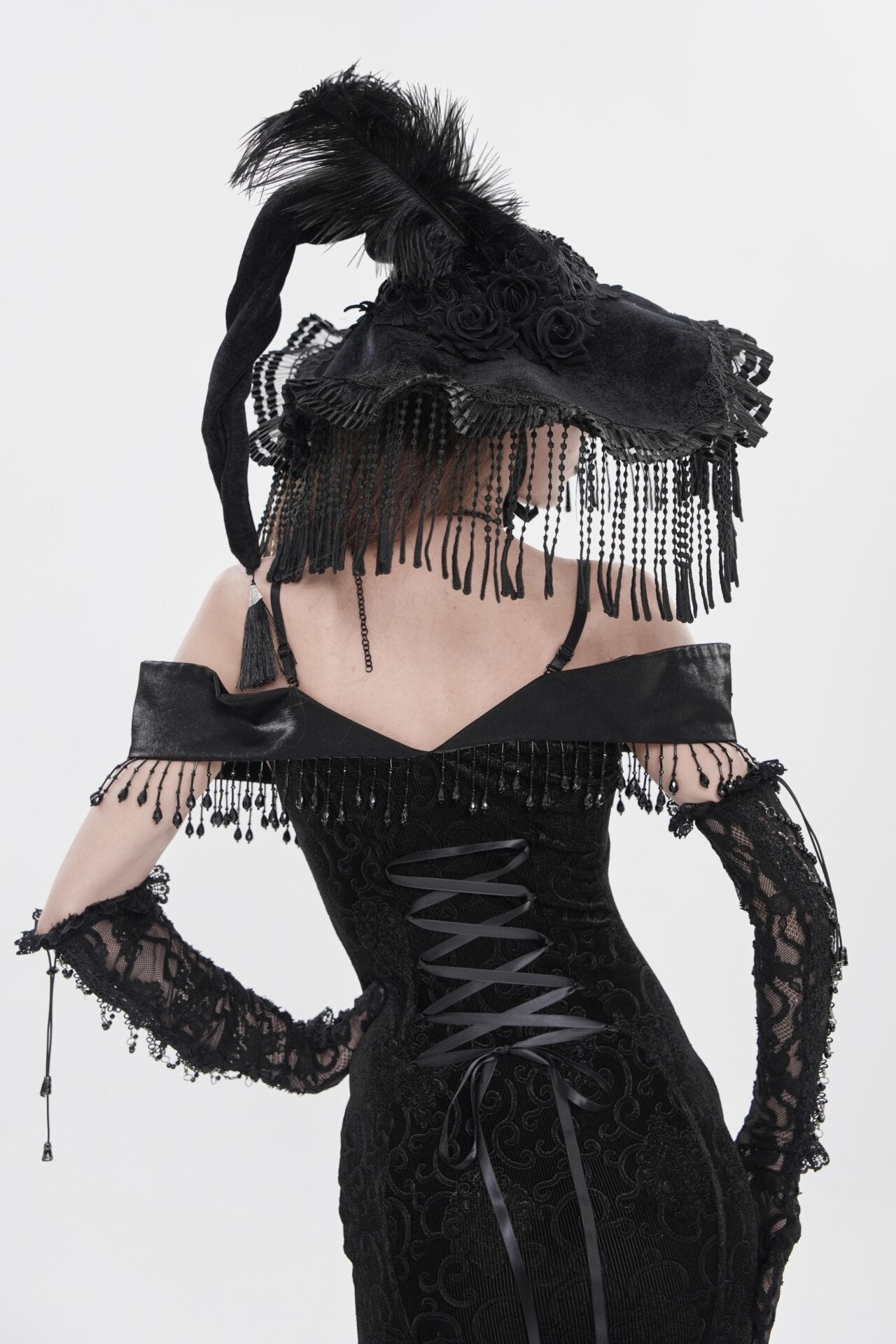 Black Victorian Witch Hat