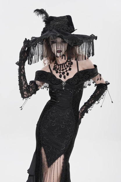 Black Victorian Witch Hat