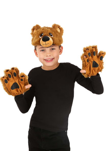 Bear Soft Headband & Paws Kit
