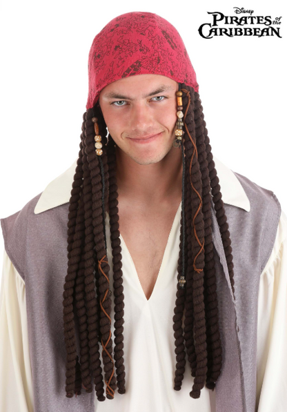 Jack Sparrow Adult Bandana and Dreads Set