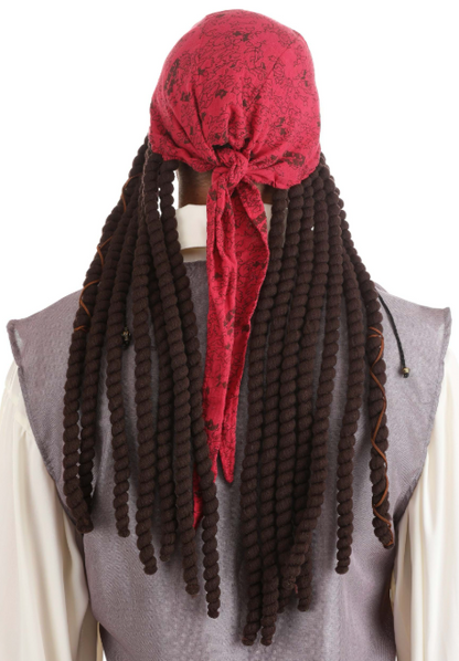 Jack Sparrow Adult Bandana and Dreads Set