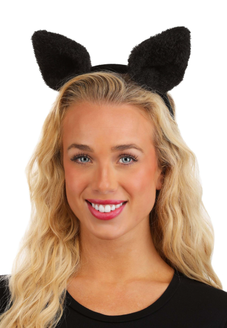 Fuzzy Ear Bat Costume Headband
