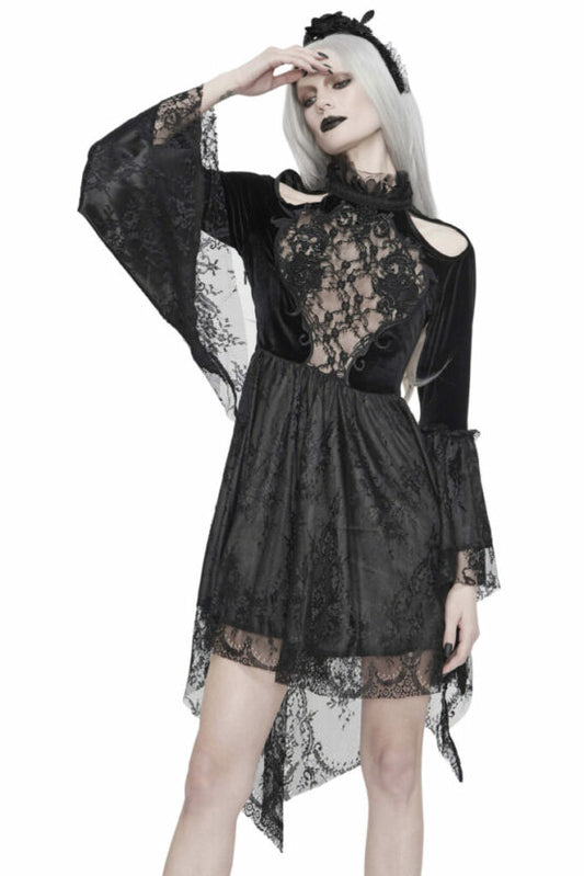 Gothic Black Lace Dress
