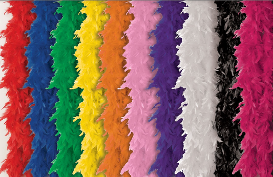 Turkey Feather Boa 55 Gram-Red