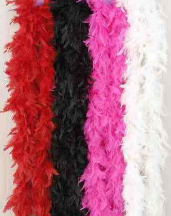 Turkey Feather Boa 55 Gram-Black