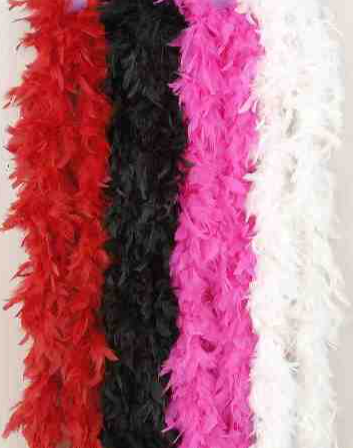 Turkey Feather Boa 55 Gram-White