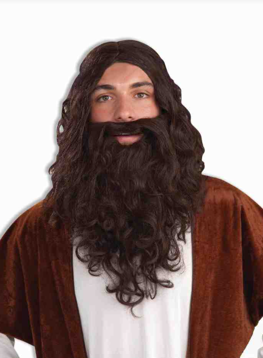 Biblical Wig & Beard Set