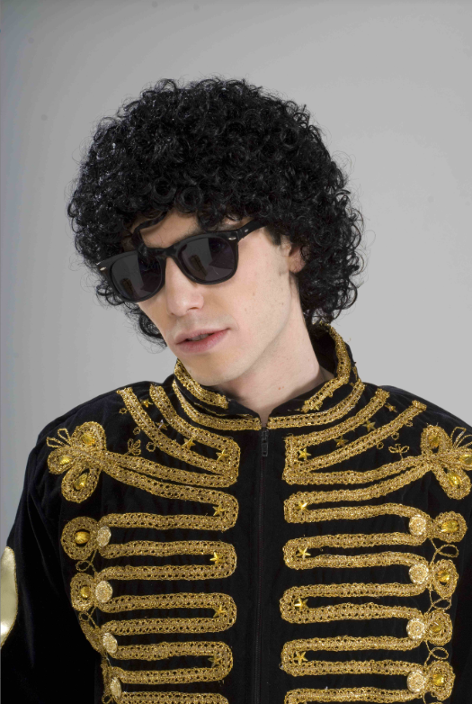Deluxe Short Afro Wig Black