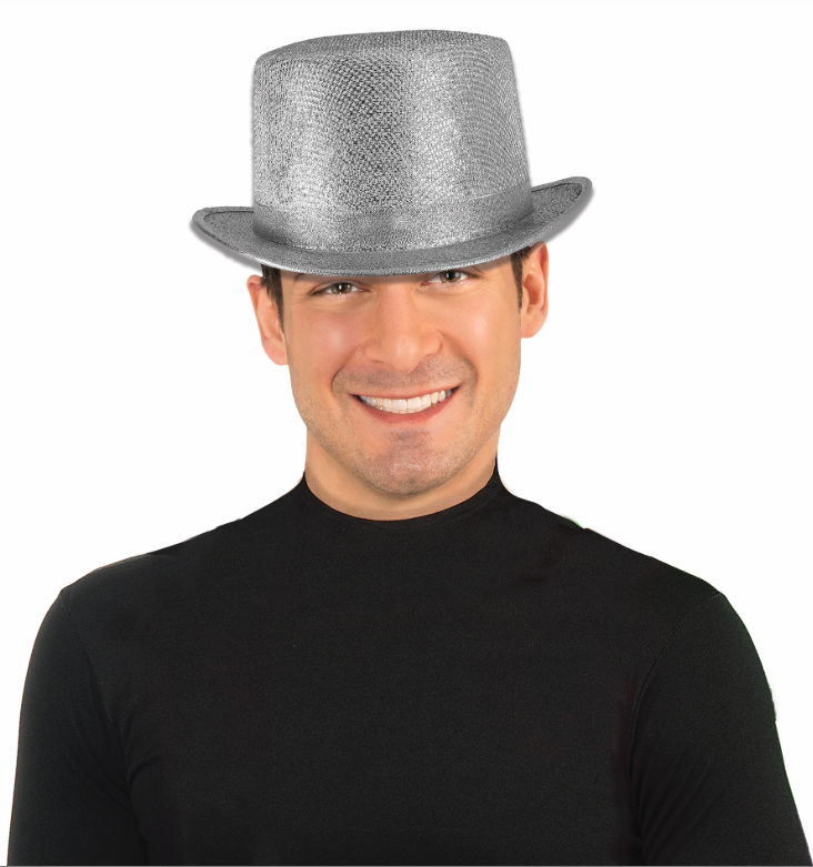 Glitter Mesh Top Hat-Gold
