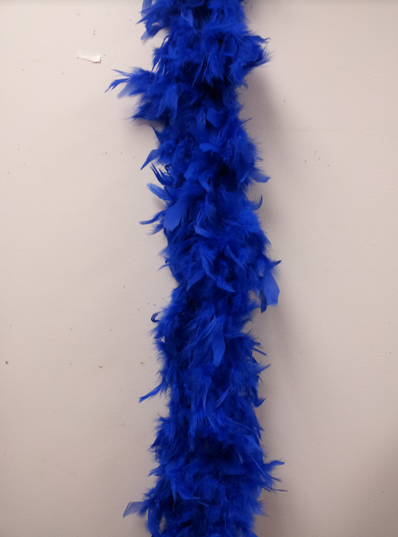 Turkey Feather Boa 55 Gram-Dark Blue
