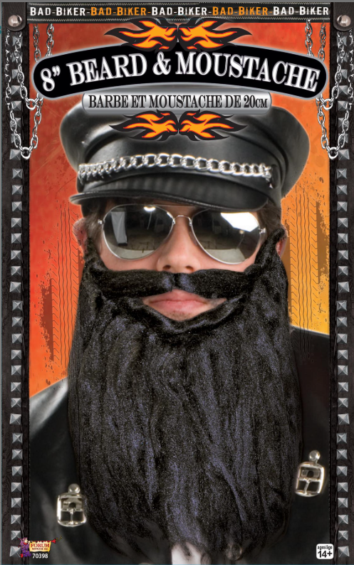 Beard & Moustache Black