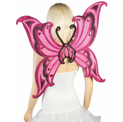 Glitter Wings Hot Pink & Black