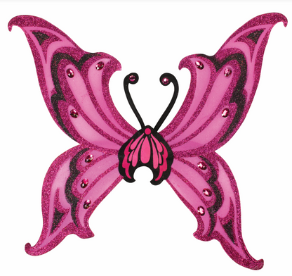 Glitter Wings Hot Pink & Black