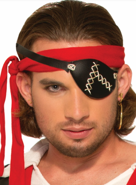 Pirate Eye Patch With Stitching