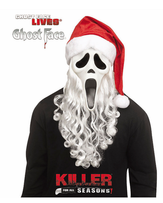 Full Face Mask with Santa Claus Hat