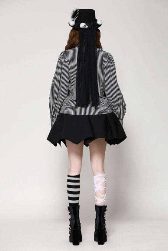 Striped scholarly gothic shirt