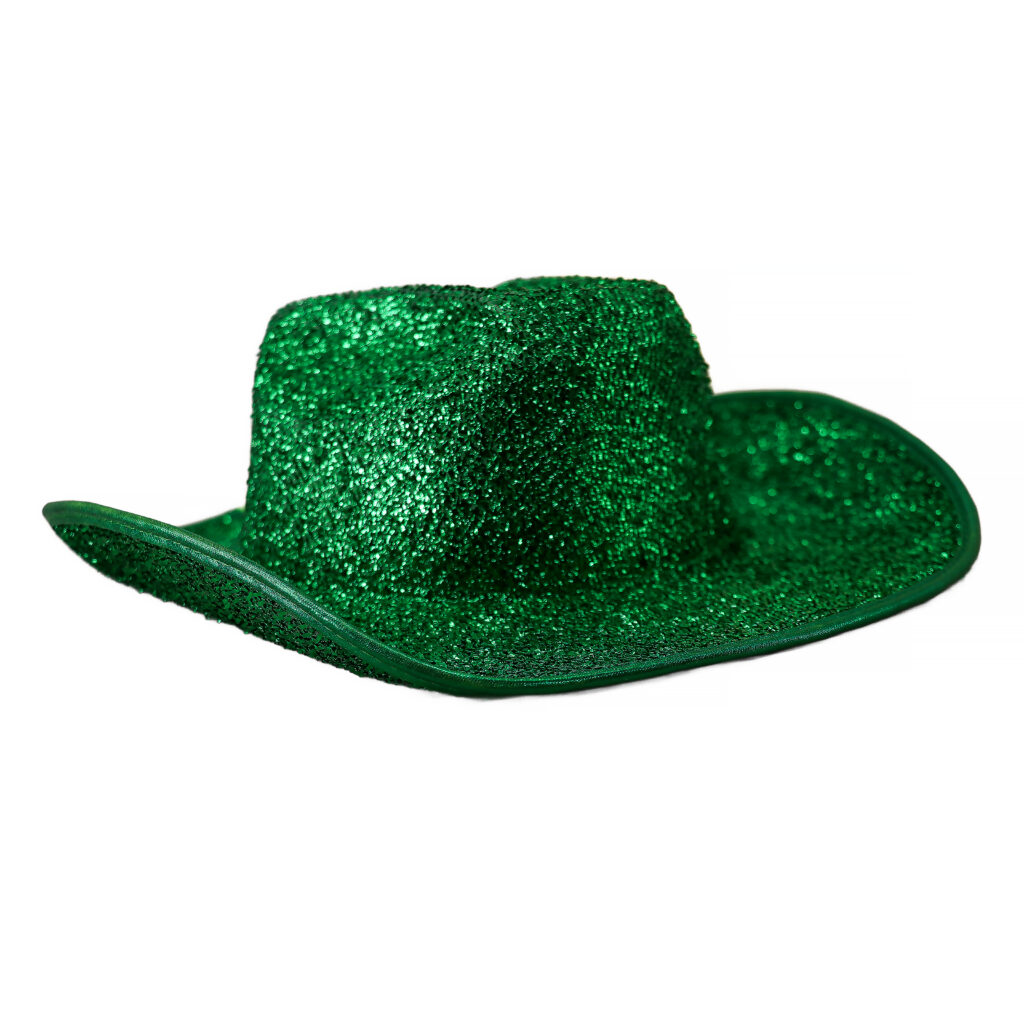 Glitter Grass Cowboy Party Hat