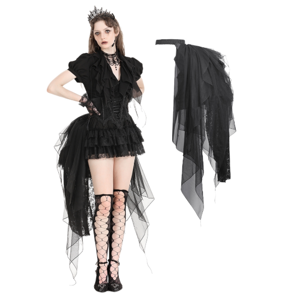 High-Low Bustle Skirt