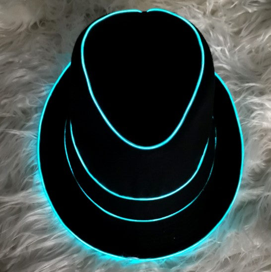 LED Flash Fedora Hat