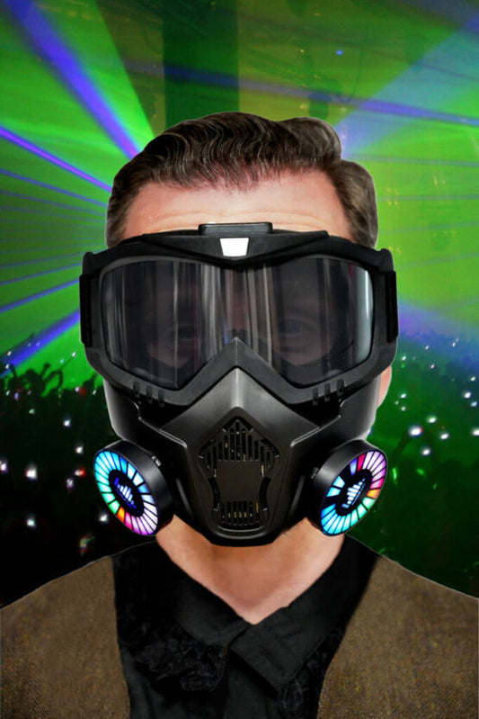 LED Light Up Gas Mask Rave