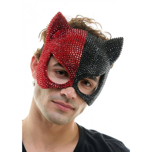 Rhinestone Cat Face