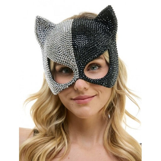 Rhinestone Cat Face