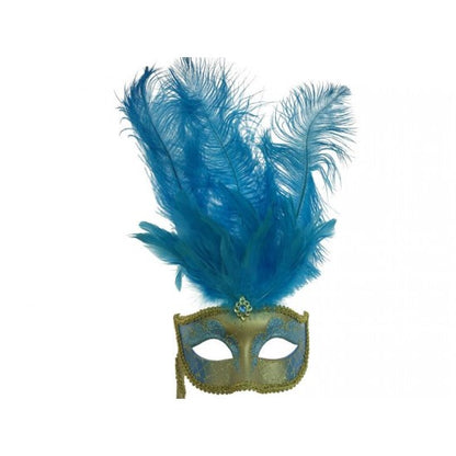 Feather Mask With Stick