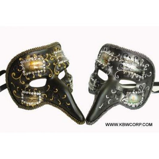 Short Nose Rhinestone Black